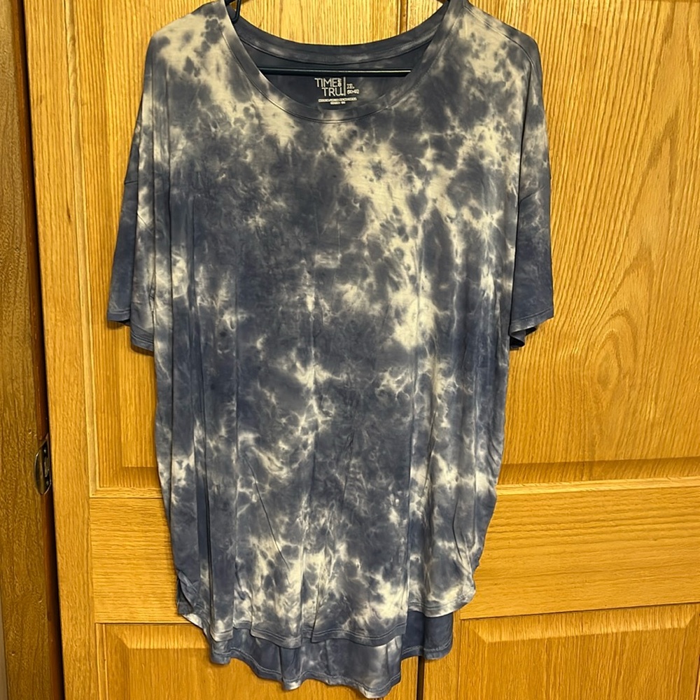 Time & Tru Tie Due Top Sz. 16/18